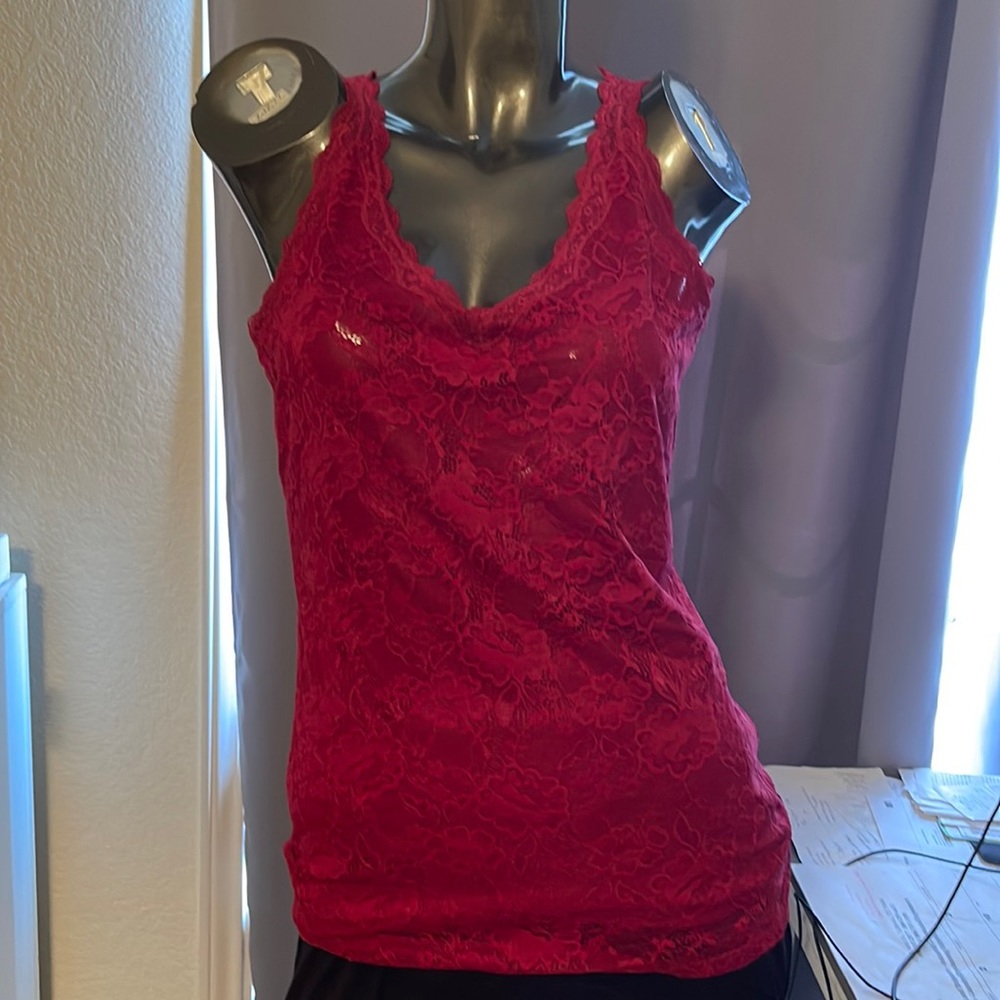 White House Black Market Burgundy camisole